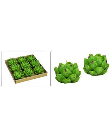 candelina Cactus, cera, 8x6x8 cm, il prezzo fa riferimento alla singola candelina