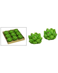 candelina Cactus, cera, 8x6x8 cm, il prezzo fa riferimento alla singola candelina
