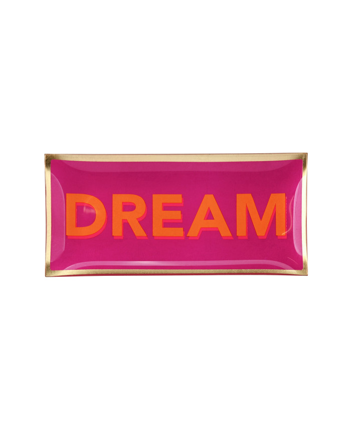 Piatto vetro "dream", porpora, 10x0,8x21 cm
