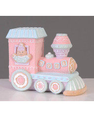 Trenino pan di zenzero, 14.5 cm, colori pastello