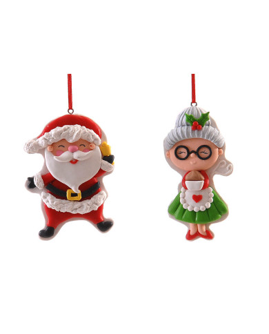 Babbo Natale e mamma natale da appendere, 8 cm, 2 ass. (il prezzo fa riferimento al singolo soggetto) Babbo Natale e mamma natale da appendere, 8 cm, 2 ass. (il prezzo fa riferimento al singolo soggetto)