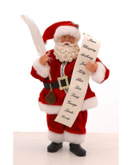 Babbo Natale in piedi con letterine , 28  cm