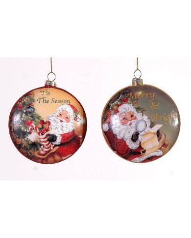 Medaglione in vetro con babbo , diam. cm 810 ( il prezzo fa riferimento alla singola sfera) Medaglione in vetro con babbo , diam. cm 810 ( il prezzo fa riferimento alla singola sfera)