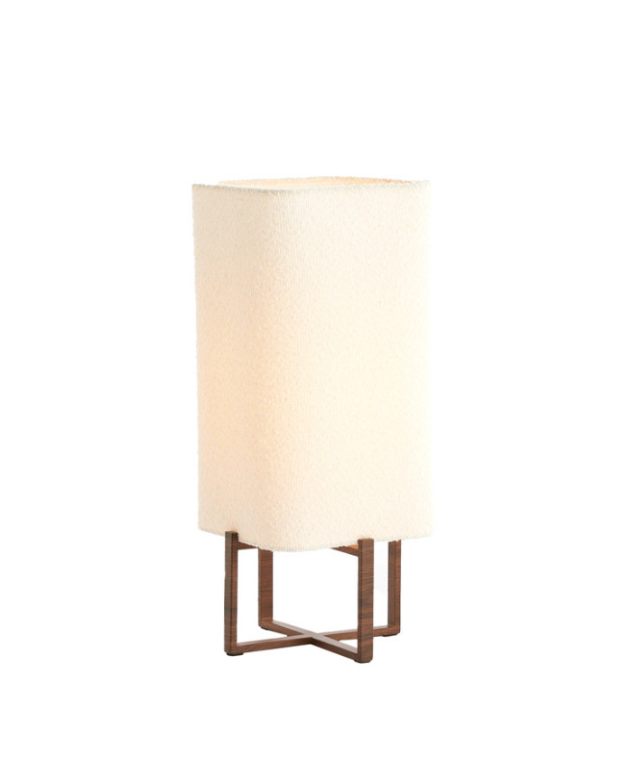 Lampada da tavolo 21.5x21.5x50.5 cm col. crema