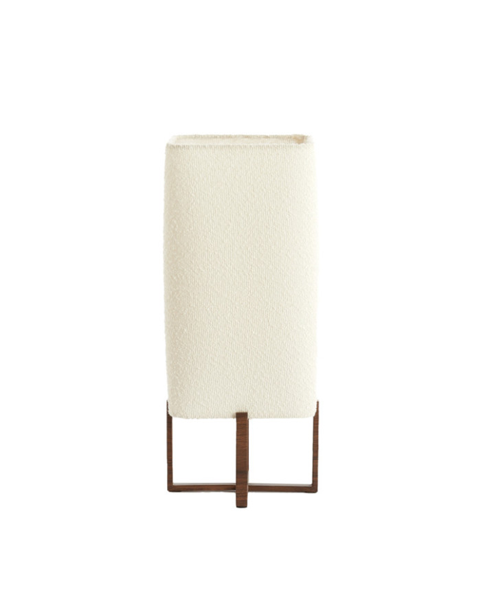 Lampada da tavolo 21.5x21.5x50.5 cm col. crema