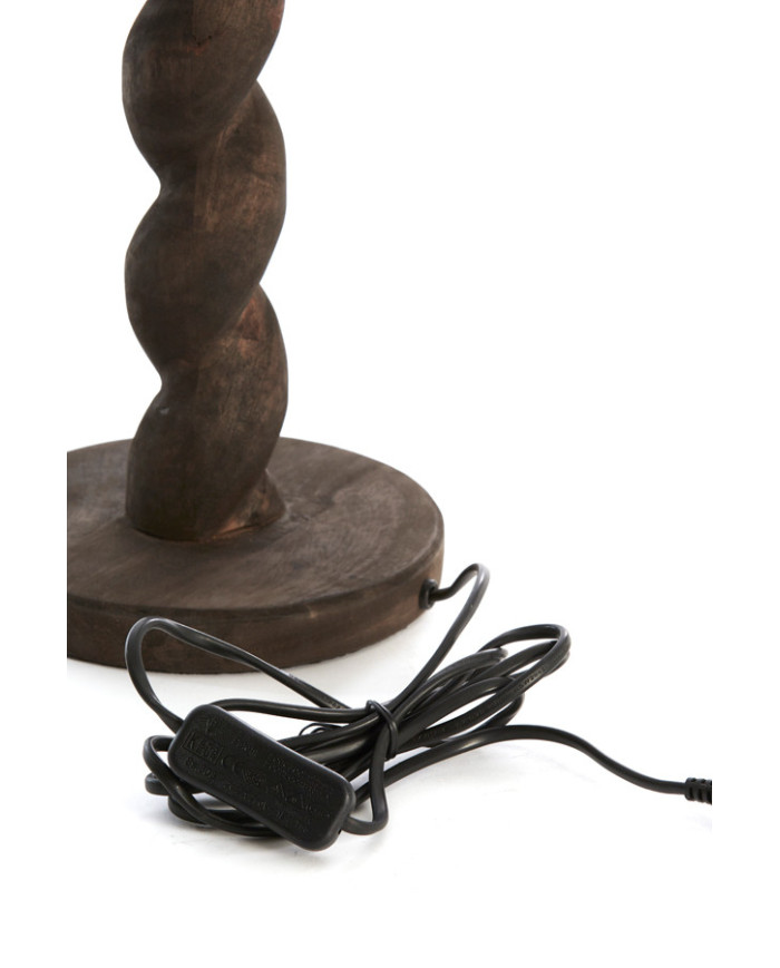 base lampada Nanno diam. 15 cm h. 45 cm, legno Mango