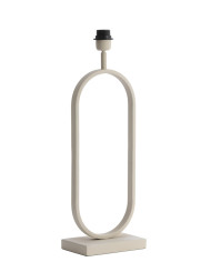 base lampada Jamiri diam. 20x13x55, col. crema, metallo