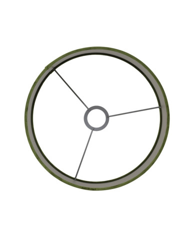 paralume cilindrico per lampada, 25-25-18cm Velours verde oliva