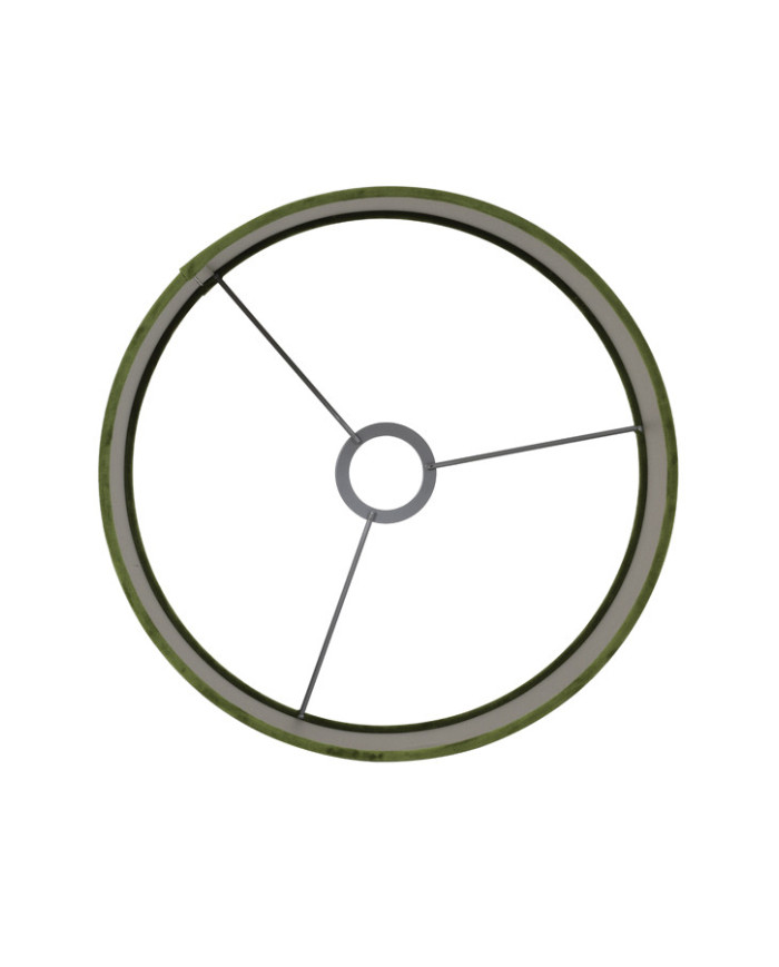 paralume cilindrico per lampada, 25-25-18cm Velours verde oliva