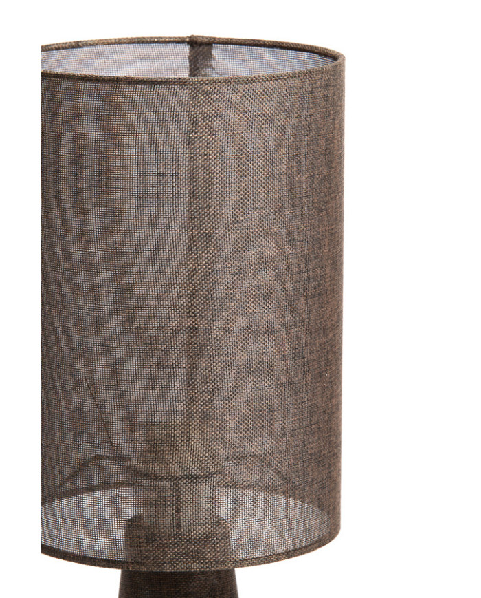 Lampada da tavolo Micky diam. 20 cm, h. 58 cm, col. marrone