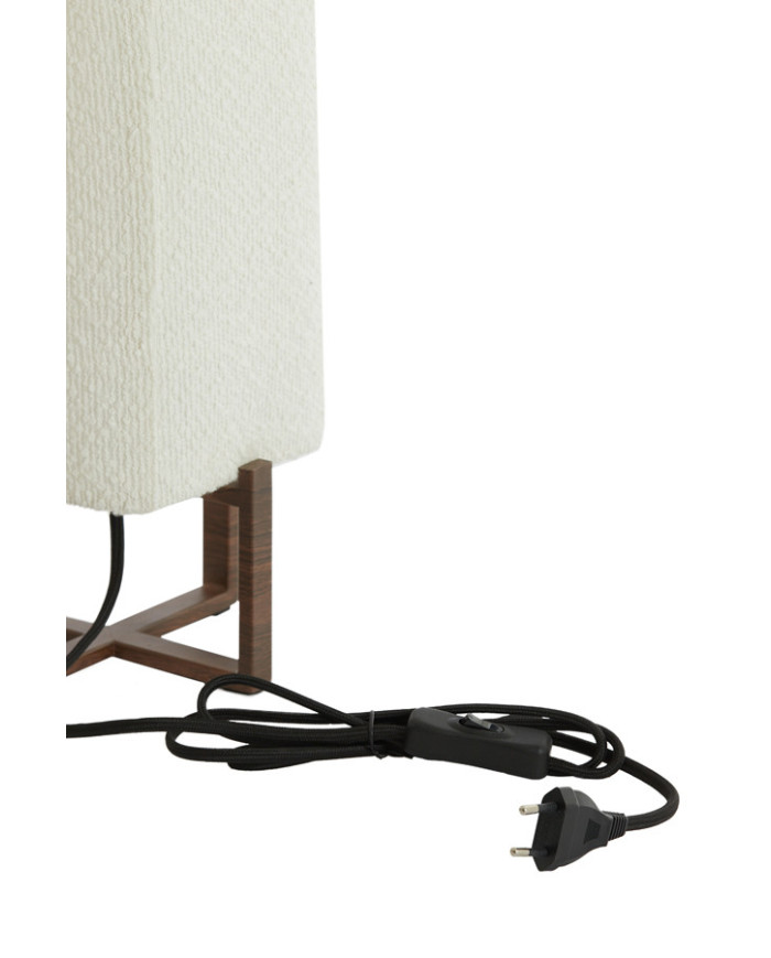 Lampada da tavolo WYN 16.5x16.5x39 cm , col.crema