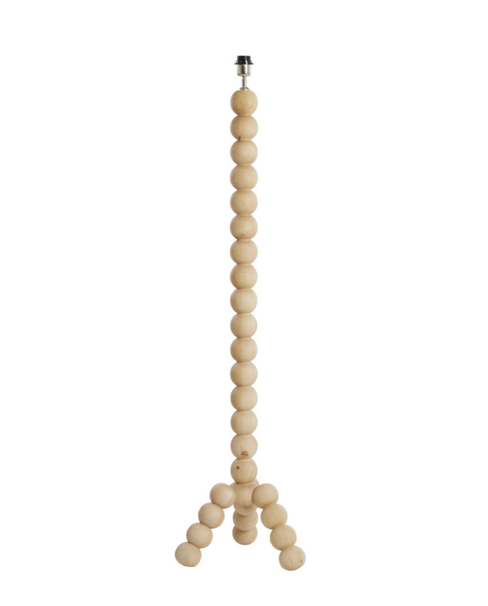 base lampada da terra 35x35x130 cm Veglio,  legno Mango  naturale