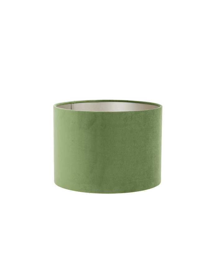 paralume cilindrico per lampada, 20-20-15 cm BVelours col. verde