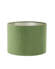 paralume cilindrico per lampada, 20-20-15 cm BVelours col. verde