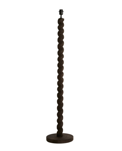 base lampada da terra diam. 30 cm, h. 138 cm  Nanno, legno di Mango scuro