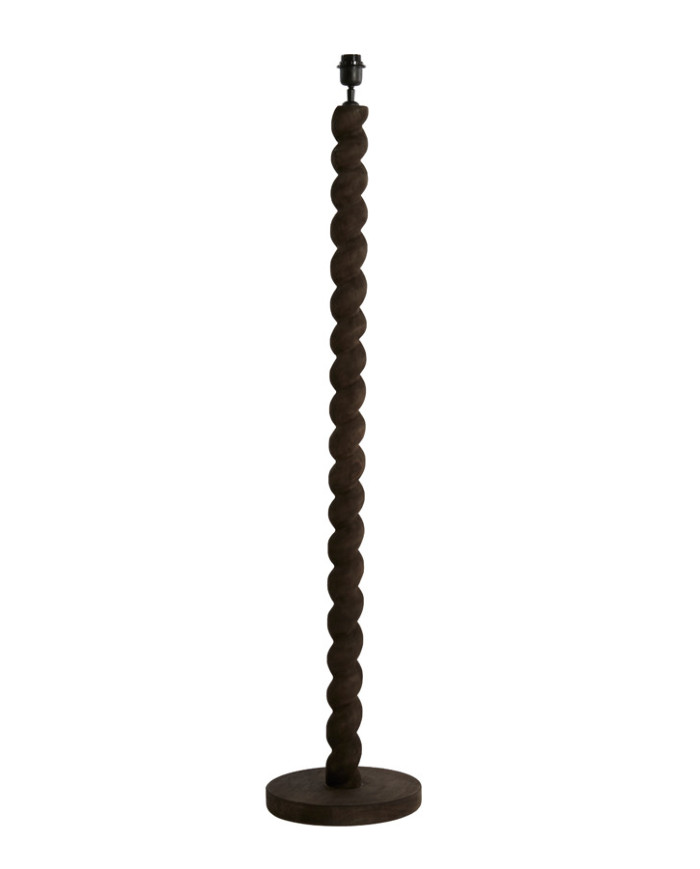 base lampada da terra diam. 30 cm, h. 138 cm  Nanno, legno di Mango scuro