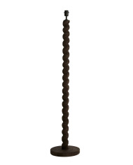 base lampada da terra diam. 30 cm, h. 138 cm  Nanno, legno di Mango scuro