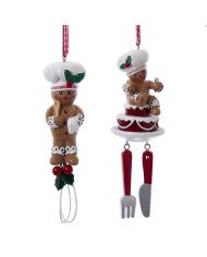 Omino di pan di zenzero con frusta o torta , 2 modelli (il prezzo fa riferimento al singolo articolo)