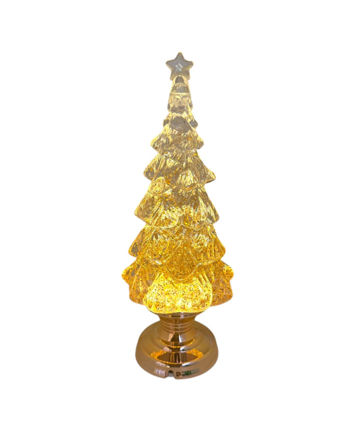 Albero di natale glitter led , h. 32 cm, batterie 3 aa non incluse Albero di natale glitter led , h. 32 cm, batterie 3 aa non incluse