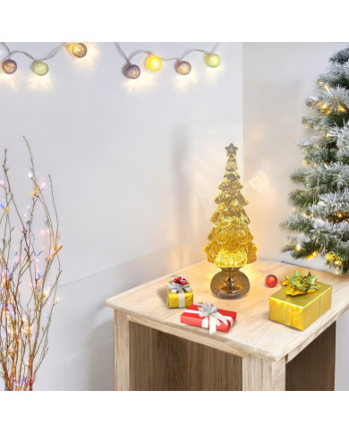 Albero di natale glitter led , h. 32 cm, batterie 3 aa non incluse Albero di natale glitter led , h. 32 cm, batterie 3 aa non incluse
