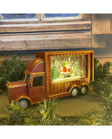 Coca Cola truck glitter led, 32 cm, col. rosso antico, 3 batterie AA non incluse Coca Cola truck glitter led, 32 cm, col. rosso antico, 3 batterie AA non incluse