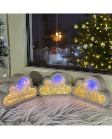Nuvola luminosa , 20x13 cm, col. bianco, luce led calda, batterie 3xAA non incluse (il prezzo fa riferimento al singolo pezzo) Nuvola luminosa , 20x13 cm, col. bianco, luce led calda, batterie 3xAA non incluse (il prezzo fa riferimento al singolo pezzo)