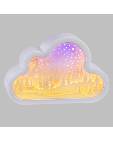 Nuvola luminosa , 20x13 cm, col. bianco, luce led calda, batterie 3xAA non incluse (il prezzo fa riferimento al singolo pezzo) Nuvola luminosa , 20x13 cm, col. bianco, luce led calda, batterie 3xAA non incluse (il prezzo fa riferimento al singolo pezzo)