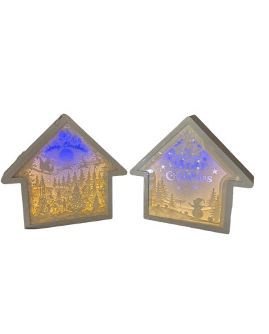 Casetta luminosa, led, a batteria 3aa non incluse, 21x20 cm (il prezzo fa riferimento al singolo articolo) Casetta luminosa, led, a batteria 3aa non incluse, 21x20 cm (il prezzo fa riferimento al singolo articolo)