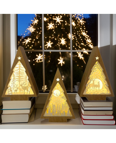Albero luminoso, led caldo, effetto legno, 16x25 cm, batterie 3xaa non incluse (il prezzo fa riferimento al singolo articolo) Albero luminoso, led caldo, effetto legno, 16x25 cm, batterie 3xaa non incluse (il prezzo fa riferimento al singolo articolo)