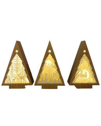 Albero luminoso, led caldo, effetto legno, 16x25 cm, batterie 3xaa non incluse (il prezzo fa riferimento al singolo articolo) Albero luminoso, led caldo, effetto legno, 16x25 cm, batterie 3xaa non incluse (il prezzo fa riferimento al singolo articolo)