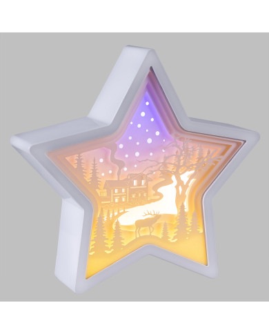 Stella luminosa, led caldo, 23x23 cm, 3 mod. disponibili , batt.:3xaa non incluse (il prezzo fa riferimento al singolo articolo) Stella luminosa, led caldo, 23x23 cm, 3 mod. disponibili , batt.:3xaa non incluse (il prezzo fa riferimento al singolo articolo)