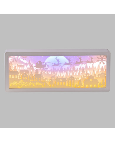 quadro luminoso, bianco, led caldo, 26x10 cm, 2 mod. disp., batterie 3xaa non incluse (il prezzo fa rif. al singolo articolo quadro luminoso, bianco, led caldo, 26x10 cm, 2 mod. disp., batterie 3xaa non incluse (il prezzo fa rif. al singolo articolo