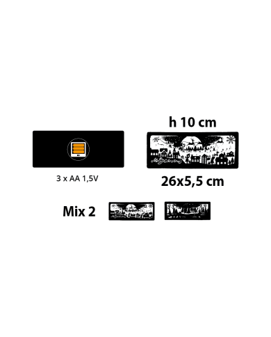 quadro luminoso, bianco, led caldo, 26x10 cm, 2 mod. disp., batterie 3xaa non incluse (il prezzo fa rif. al singolo articolo quadro luminoso, bianco, led caldo, 26x10 cm, 2 mod. disp., batterie 3xaa non incluse (il prezzo fa rif. al singolo articolo