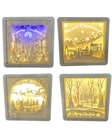 quadro luminoso, bianco, led caldo, 16x16 cm, 4 vers. disponibili, batt. 3xaa non incluse (il prezzo fa rif. al singolo articolo quadro luminoso, bianco, led caldo, 16x16 cm, 4 vers. disponibili, batt. 3xaa non incluse (il prezzo fa rif. al singolo articolo