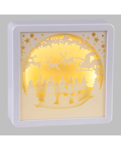 quadro luminoso, bianco, led caldo, 16x16 cm, 4 vers. disponibili, batt. 3xaa non incluse (il prezzo fa rif. al singolo articolo quadro luminoso, bianco, led caldo, 16x16 cm, 4 vers. disponibili, batt. 3xaa non incluse (il prezzo fa rif. al singolo articolo