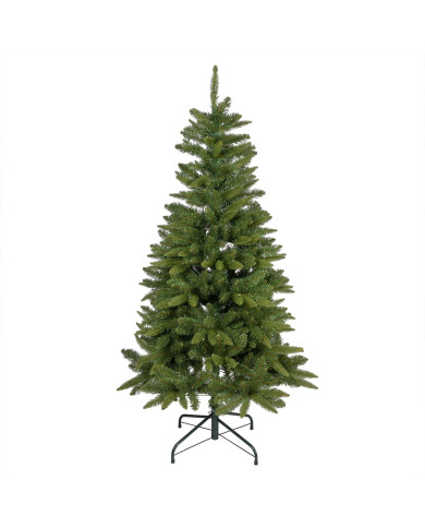 Abete slim realizzato in pvc+pe, altezza  150 cm, con 200 led bianco caldo, diam. 81 cm Abete slim realizzato in pvc+pe, altezza  150 cm, con 200 led bianco caldo, diam. 81 cm