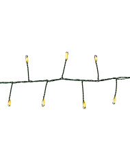 luci a batteria, lungh. 5 metri, batterie 4AA (non incluse) , col. bianco caldo , microled, bulbo 6 cm diam.