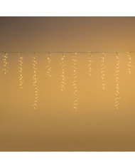 Tendina icelight 340x80 cm, con starfall, 576 led, col. bianco caldo/bianco caldo