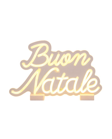 scritta Buon natale, 33x20 cm, led bianco caldo scritta Buon natale, 33x20 cm, led bianco caldo