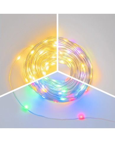 Stringa di luci morbida, con 200 SMD, lunghezza 20 m, dual color Stringa di luci morbida, con 200 SMD, lunghezza 20 m, dual color