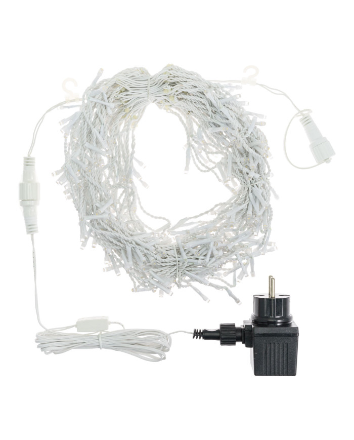 tendina icelight 360 led, cavo 4 mt, 540x36 cm, col. bianco caldo, interno/esterno