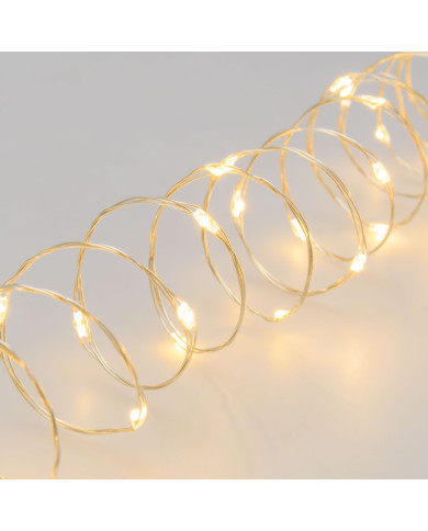 Catena 500 microled su cavo in metallo facilmente modellabile, bobina 4+37.5 m, col. bianco caldo , cavo argento Catena 500 microled su cavo in metallo facilmente modellabile, bobina 4+37.5 m, col. bianco caldo , cavo argento