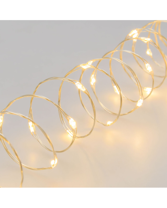 Catena 500 microled su cavo in metallo facilmente modellabile, bobina 4+37.5 m, col. bianco caldo , cavo argento Catena 500 microled su cavo in metallo facilmente modellabile, bobina 4+37.5 m, col. bianco caldo , cavo argento