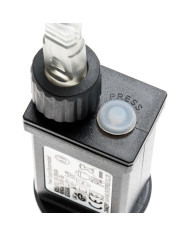 Catena 500 microled su cavo in metallo facilmente modellabile, bobina 4+37.5 m, col. bianco caldo , cavo argento