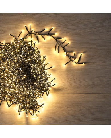 Catena miniled 20 m, 1000 miniled, col. traditional , 2 cm la distanza tra un led e l'altro, interno/esterno