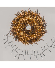 Catena miniled 40 m, 2000 miniled, col. traditional  , 2 cm la distanza tra un led e l'altro, interno/esterno