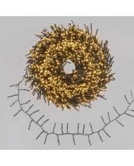 Catena miniled 40 m, 2000 miniled, col. bianco caldo  , 2 cm la distanza tra un led e l'altro, interno/esterno