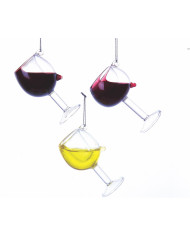 Bicchiere di vino bianco o rosso, 3 modelli , 7 cm (il prezzo fa riferimento al singolo bicchiere)