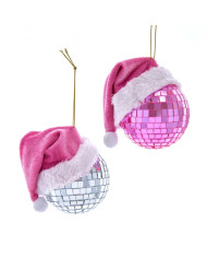 Sfera specchiate con cappello, 6 cm diam, 2 modelli disponibili (il prezzo fa riferimento al singolo articolo)