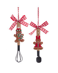 Utensili con omino di pan di zenzero da appendere, 15 cm, 2 modelli assortiti (il prezzo fa riferimento al singolo pezzo)